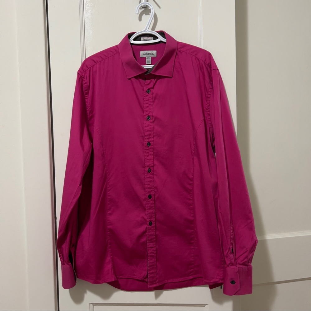 Le Chateau Hot Pink Dress Shirt